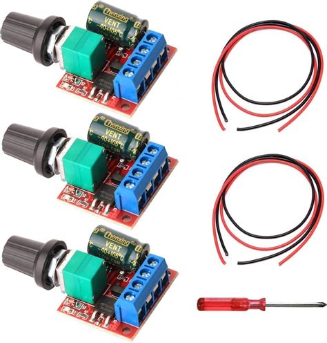 Gebildet 3pcs DC 5V 35V 5A Mini Moteur Contrôleur de Vitesse PWM