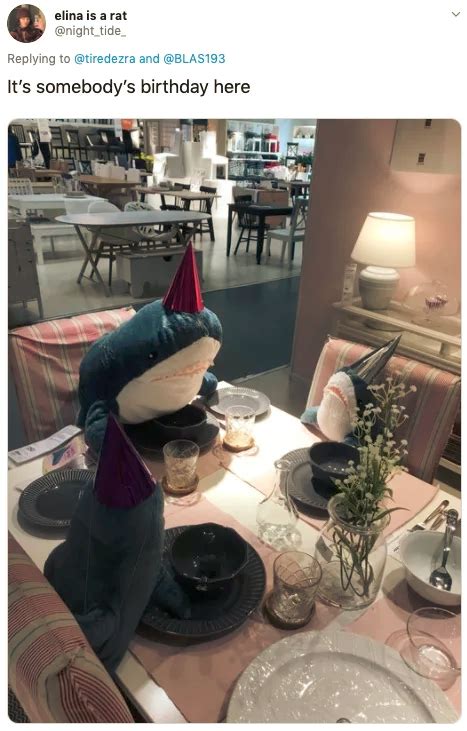 People Rearrange Ikea Shark Plushies To Make Them Do Human Things