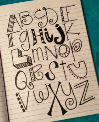 Doodle Letters Be Creative With Your Doodles Pinterest Doodle