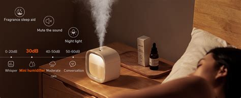 Jisulife Personal Mini Humidifier Rechargeable Night Light Small Humidifier