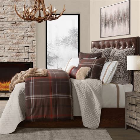 Jackson Plaid Bedding Set Hiend Accents