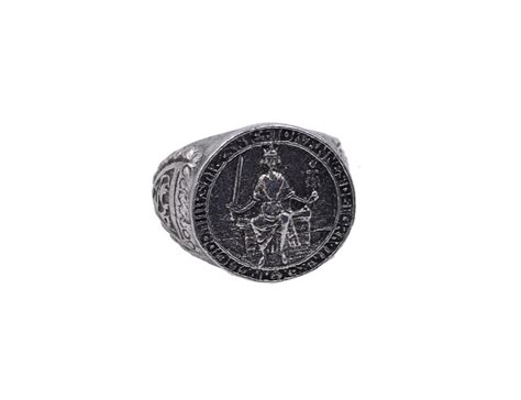 Magna Carta Seal Ring Replica for Historic Costume Unisex