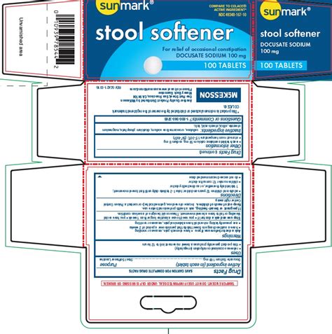 Ndc Stool Softener Tablet Oral Label Information Details