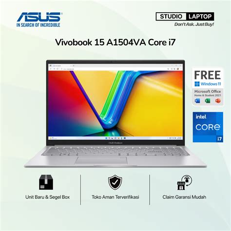 Jual ASUS VIVOBOOK 15 I7 A1504VA Core I7 1355U 8GB 512GB 15 6