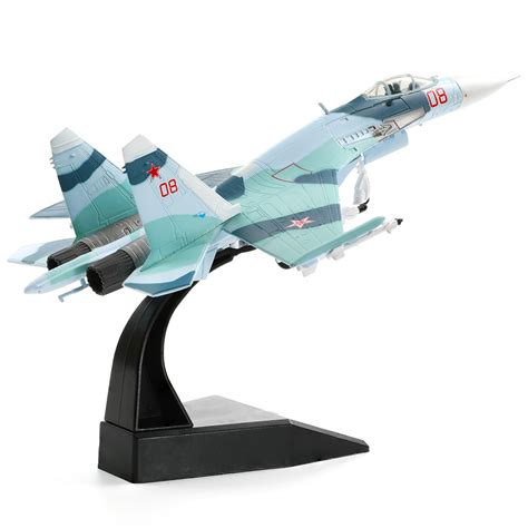 NUOTIE Sukhoi su-27 Flanker 1/100 Diecast Metal Aircraft Model Kit Sov ...