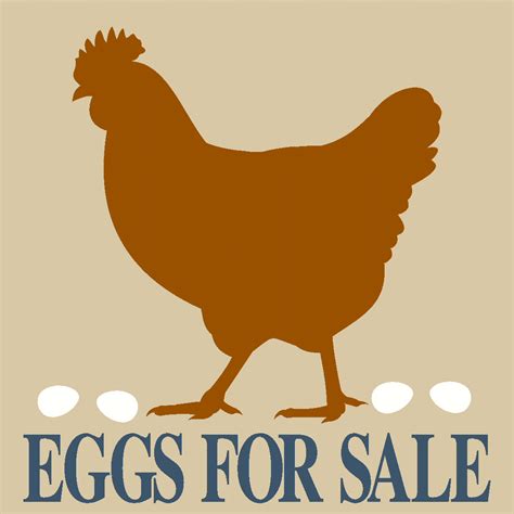 Eggs For Sale Chicken Reusable Mylar Stencil Stencil For Sign Making