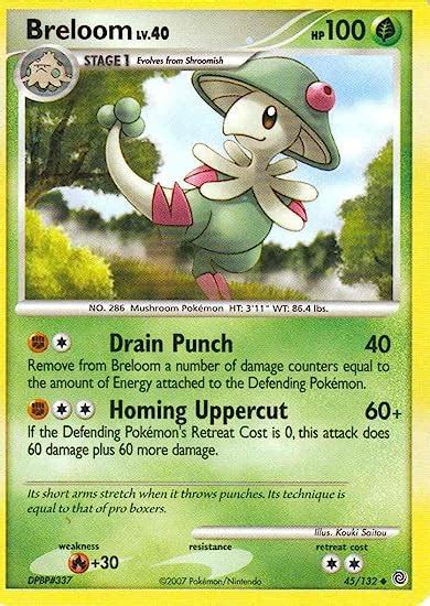 Amazon Pokemon Breloom 45 Secret Wonders Reverse Holo