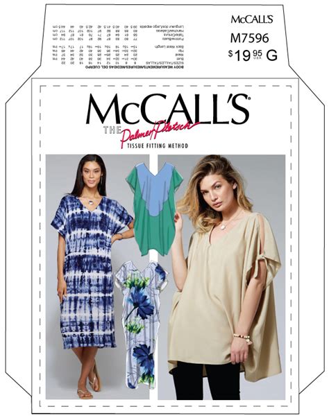 Mccall S Misses V Neck Pullover Tunic And Dresses Sewing