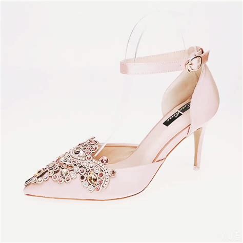 Women Elegant High Heels Handmade Stiletto Thin Heels Bridal Shoes