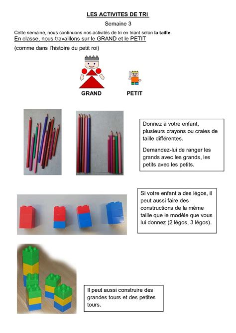 Activit S Tps Ps Page Maternelle Joseph Brenier