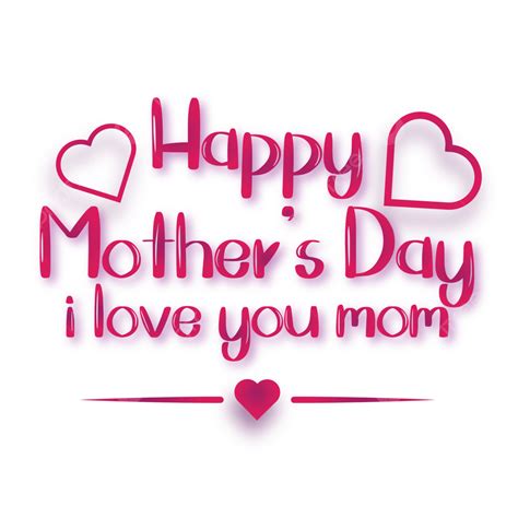 Happy Mother Day Vector Art Png Happy Mother S Day Heart Vector