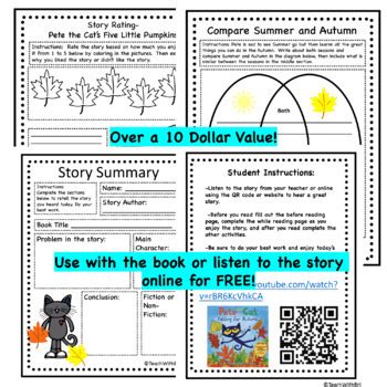 Pete The Cat Falling For Autumn Read Aloud Activities Digital By