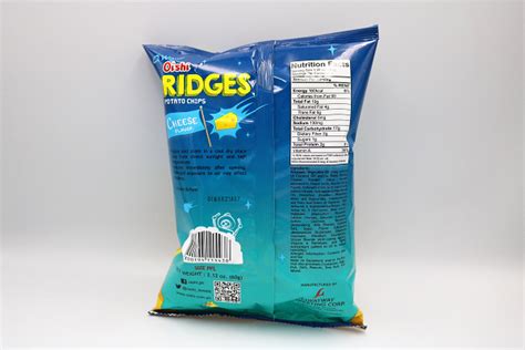 Oishi Ridges Potato Chips Cheese Flavor G Salangi Ko Pu