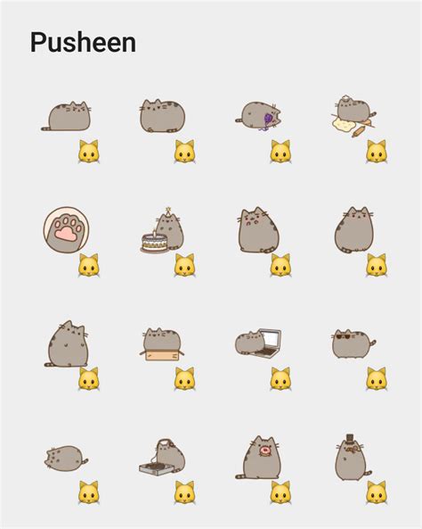 Pusheen sticker set | Stickers