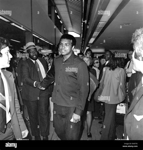 Boxer Cassius Clay. Heavyweight boxer Cassius Clay arrived at Heathrow ...