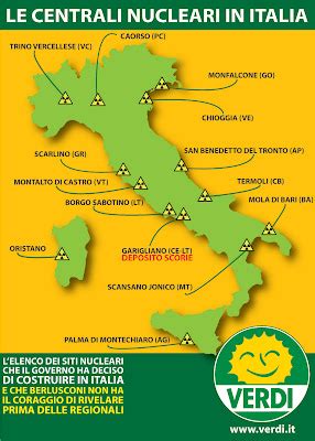 Pontinia Ecologia E Territorio La Mappa Delle Centrali Nucleari