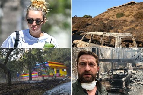 California Wildfires Celebrity Homes Destroyed From Gerard Butler To