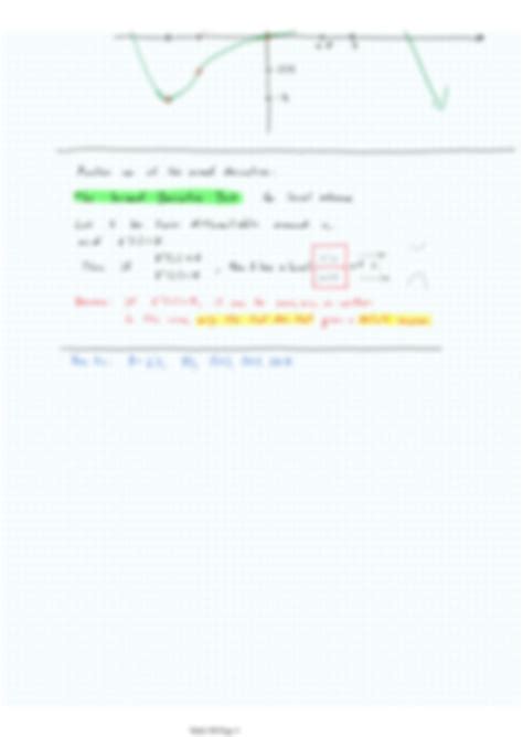 Solution Curve Sketching Concavity And The Second Derivative Test