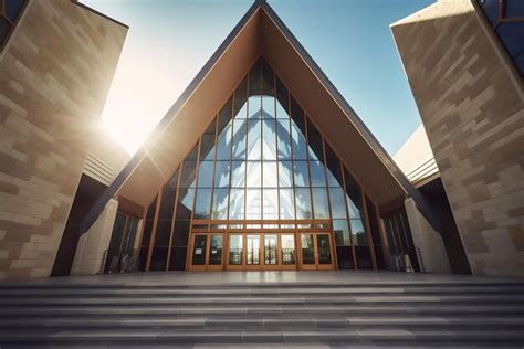 Premium Photo | Modern church architecture