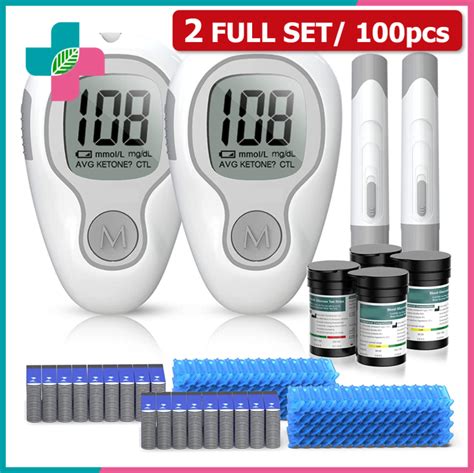 Blood Sugar Test Kit Original Complete Set Pcs Sugar Monitor Kit