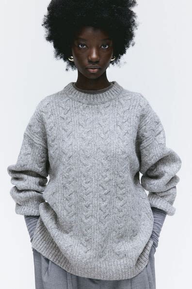 Oversized Cable Knit Jumper