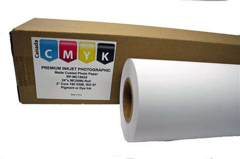 Matte Coated Photo Paper Roll 180 GSM 24 2 Core Refillink