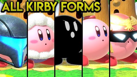 Super Smash Bros Ultimate All Kirby Transformations Youtube