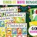 Cinco De Mayo Bingo Game Includes Cards Loter A Etsy