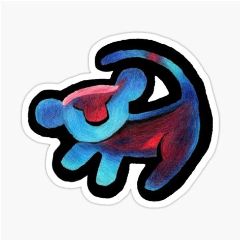 "Rafiki's Simba Painting" Sticker for Sale by mmcallistar | Redbubble