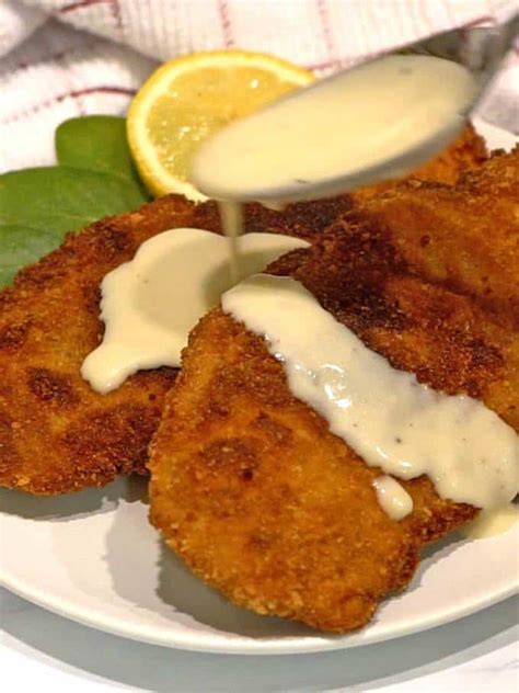 Adding Cream Sauce To Chicken Schnitzel Schnitzel Recipes Chicken Schnitzel Chicken Cutlets