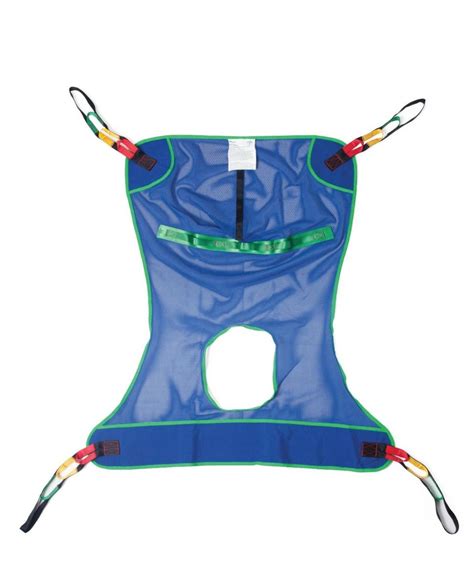 Medline Mesh Full Body Sling With Commode Opening 35x50 1ct