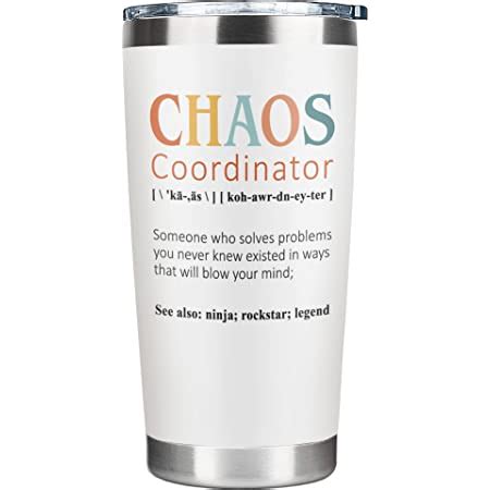 Amazon Chaos Coordinator Mug Tumbler Unique Funny Gift For Boss