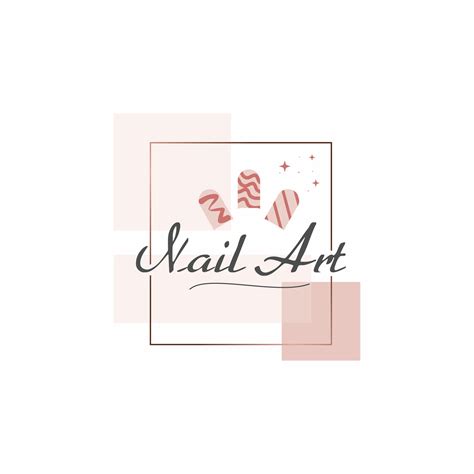 Nail art logo design with creative concept idea 24814163 Vector Art at ...