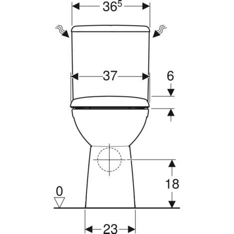 Pack WC RENOVA Comfort Rimfree surélevé sortie horizontale Geberit