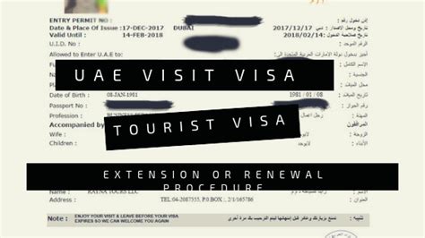 Ways To Extend Uae Visit Visa Or Tourist Visa