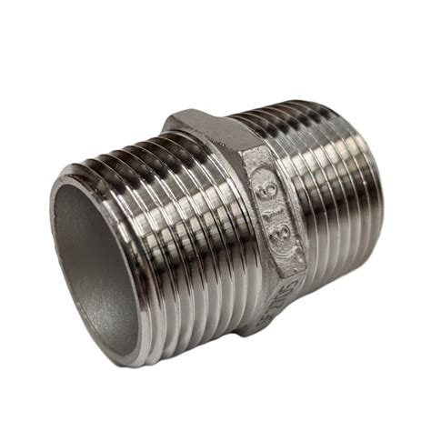 Stainless Steel Bsp Threaded Hex Nipple