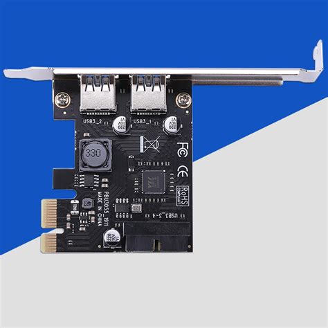 Ssu 2 Port Usb 3 0 Pci E X1 Expansion Card Pci Express Adapter For Desktop Applicable Models For