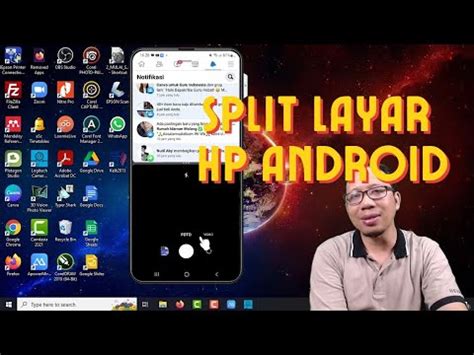 Cara Membagi Layar HP Android Menjadi 2 Split Screen Samsung YouTube