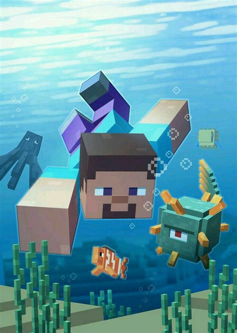 Minecraft Aquatic Update Minecraft Wallpaper Minecraft Posters