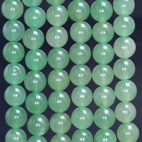 Green Aventurine Round Beads Estatebeads