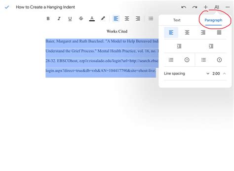 How To Create Hanging Indent In Google Docs Easy 2 Steps