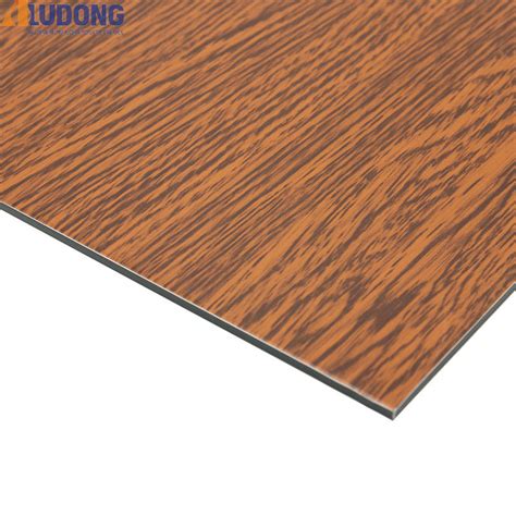 Interior Decorative 1250mm3050mm Wooden Acp Acm Sheet