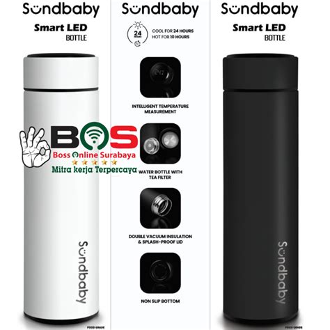 Jual Bolde Sundbaby Smart LED Bottle Digital Botol Minum Termos Digital