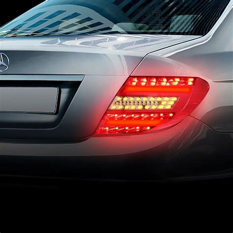 Lumen Chrome Red Fiber Optic Led Tail Lights