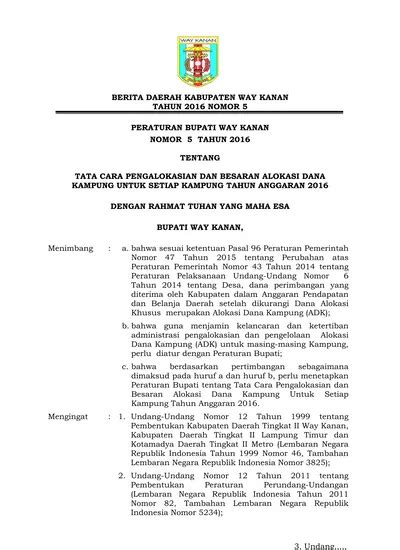 Top Pdf Peta Administrasi Kabupaten Way Kanan Tahun 2013