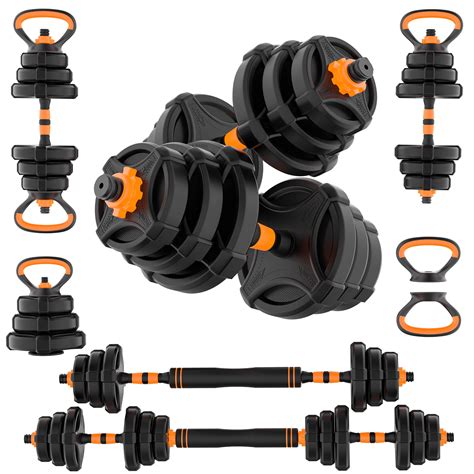 ARVAKOR 4-in-1 Adjustable Weight Dumbbell Set – Home Lift Complete Gym ...