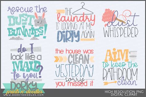 Cute Chore Sign Art 1143216 Illustrations Design Bundles