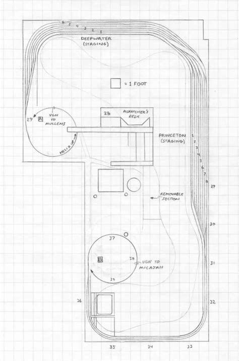 Vgn Elmore And Winding Gulf Wv Track Plan Ho Appalachian Railroad