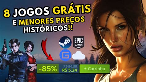 8 Jogos GRÁTIS na STEAM e EPIC GAMES além de jogos para PC em menores