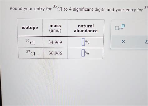 Solved There Are Only Two Naturally Occuring Stable Isotopes Chegg